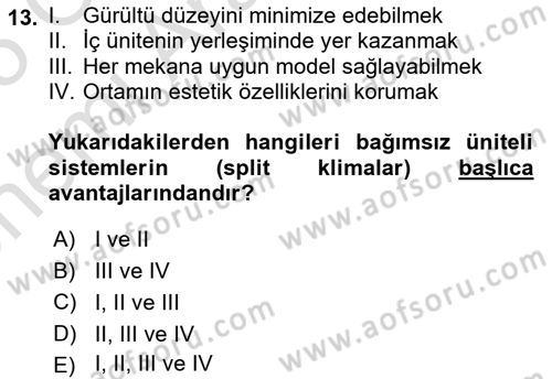 Ev Teknolojisi Dersi 2024 - 2025 Yılı (Vize) Ara Sınav Soruları 13. Soru