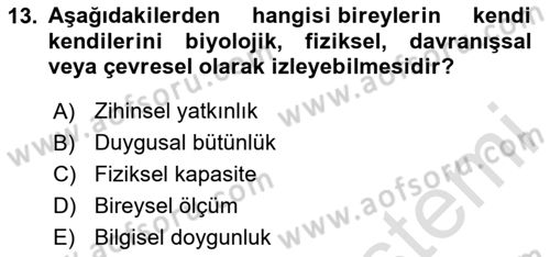 Ev Teknolojisi Dersi 2025 - 2026 Yılı (Vize) Ara Sınav Soruları 13. Soru