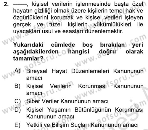 Ev Teknolojisi Dersi 2025 - 2026 Yılı (Final) Dönem Sonu Sınav Soruları 2. Soru