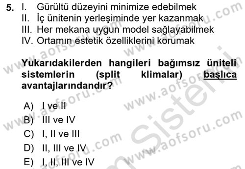 Ev Teknolojisi Dersi 2025 - 2026 Yılı (Final) Dönem Sonu Sınav Soruları 5. Soru