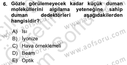 Ev Teknolojisi Dersi 2025 - 2026 Yılı (Final) Dönem Sonu Sınav Soruları 6. Soru