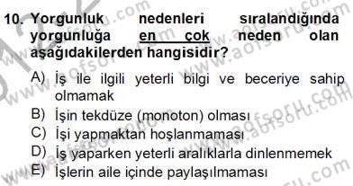 İş Etüdü Dersi 2012 - 2013 Yılı (Final) Dönem Sonu Sınav Soruları 10. Soru