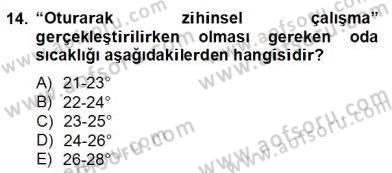 İş Etüdü Dersi 2012 - 2013 Yılı (Final) Dönem Sonu Sınav Soruları 14. Soru