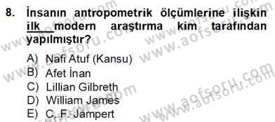 İş Etüdü Dersi 2012 - 2013 Yılı (Final) Dönem Sonu Sınav Soruları 8. Soru