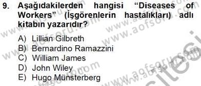 İş Etüdü Dersi 2012 - 2013 Yılı (Final) Dönem Sonu Sınav Soruları 9. Soru