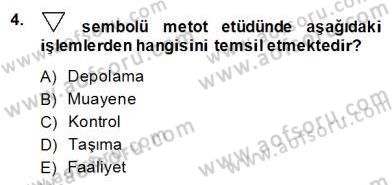 İş Etüdü Dersi 2013 - 2014 Yılı (Final) Dönem Sonu Sınav Soruları 4. Soru