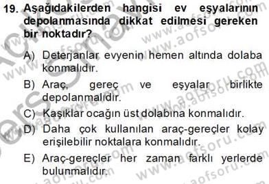 İş Etüdü Dersi 2013 - 2014 Yılı Tek Ders Sınav Soruları 19. Soru