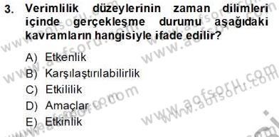 İş Etüdü Dersi 2013 - 2014 Yılı Tek Ders Sınav Soruları 3. Soru