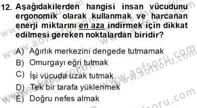 İş Etüdü Dersi 2014 - 2015 Yılı (Final) Dönem Sonu Sınav Soruları 12. Soru