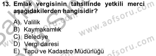 Konut Seçimi ve Düzenlenmesi Dersi 2012 - 2013 Yılı (Final) Dönem Sonu Sınav Soruları 13. Soru