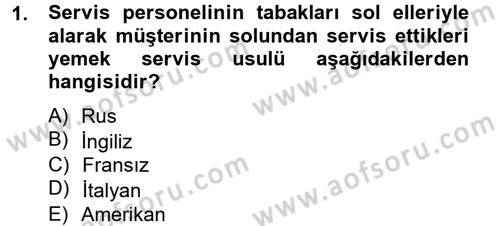Genel Beslenme Dersi 2012 - 2013 Yılı (Final) Dönem Sonu Sınav Soruları 1. Soru