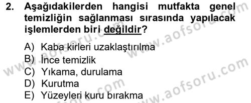 Genel Beslenme Dersi 2012 - 2013 Yılı (Final) Dönem Sonu Sınav Soruları 2. Soru