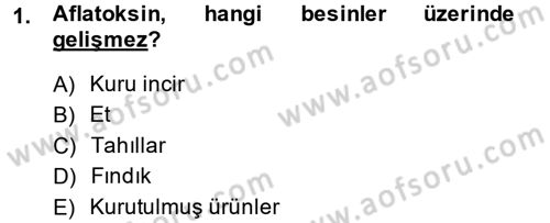 Genel Beslenme Dersi 2013 - 2014 Yılı (Final) Dönem Sonu Sınav Soruları 1. Soru