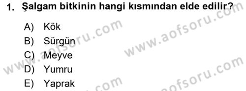 Genel Beslenme Dersi 2016 - 2017 Yılı 3 Ders Sınav Soruları 1. Soru