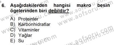 Çocuk ve Ergen Bakımı Dersi 2012 - 2013 Yılı (Final) Dönem Sonu Sınav Soruları 6. Soru