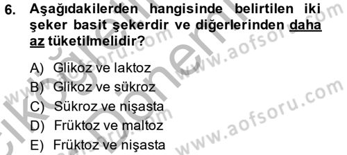 Çocuk ve Ergen Bakımı Dersi 2013 - 2014 Yılı (Vize) Ara Sınav Soruları 6. Soru