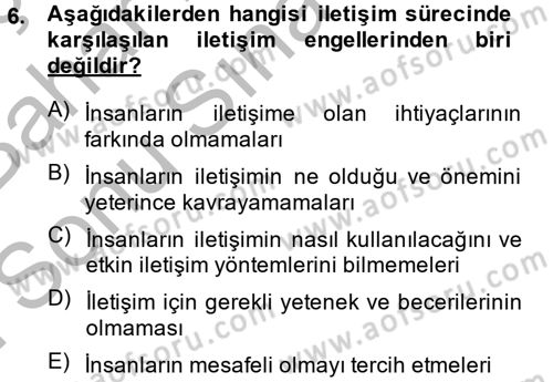 Çocuk ve Ergen Bakımı Dersi 2013 - 2014 Yılı (Final) Dönem Sonu Sınav Soruları 6. Soru