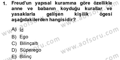 Çocuk ve Ergen Bakımı Dersi 2014 - 2015 Yılı (Final) Dönem Sonu Sınav Soruları 1. Soru