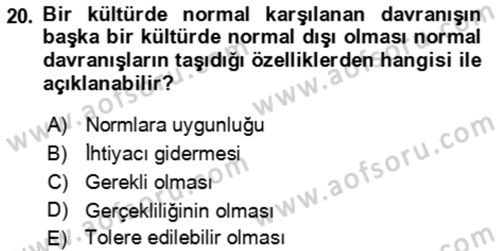 Çocuk ve Ergen Bakımı Dersi 2021 - 2022 Yılı (Vize) Ara Sınav Soruları 20. Soru