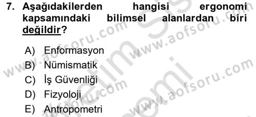 Verimlilik Yönetimi Dersi 2015 - 2016 Yılı (Final) Dönem Sonu Sınav Soruları 7. Soru