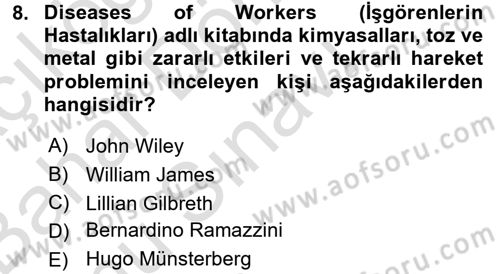 Verimlilik Yönetimi Dersi 2015 - 2016 Yılı (Final) Dönem Sonu Sınav Soruları 8. Soru