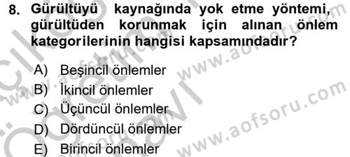 Verimlilik Yönetimi Dersi 2016 - 2017 Yılı 3 Ders Sınav Soruları 8. Soru