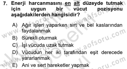 Verimlilik Yönetimi Dersi 2016 - 2017 Yılı (Final) Dönem Sonu Sınav Soruları 7. Soru