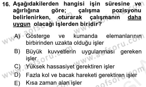 Verimlilik Yönetimi Dersi 2017 - 2018 Yılı (Vize) Ara Sınav Soruları 16. Soru
