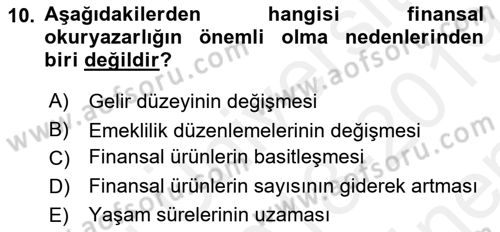 Verimlilik Yönetimi Dersi 2018 - 2019 Yılı (Final) Dönem Sonu Sınav Soruları 10. Soru
