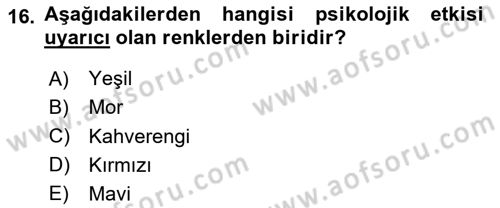 Verimlilik Yönetimi Dersi 2020 - 2021 Yılı Yaz Okulu Sınav Soruları 16. Soru