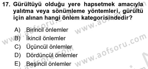 Verimlilik Yönetimi Dersi 2023 - 2024 Yılı (Vize) Ara Sınavı 17. Soru