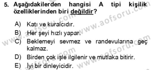 Verimlilik Yönetimi Dersi 2023 - 2024 Yılı (Final) Dönem Sonu Sınav Soruları 5. Soru