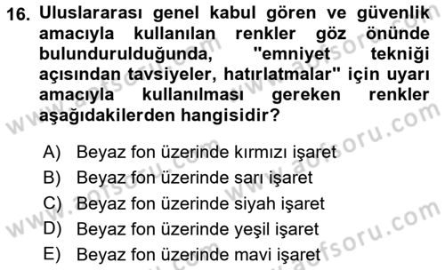 Verimlilik Yönetimi Dersi 2024 - 2025 Yılı (Vize) Ara Sınav Soruları 16. Soru