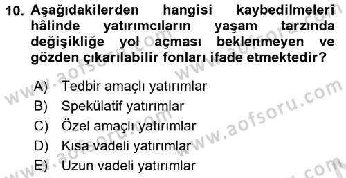 Verimlilik Yönetimi Dersi 2024 - 2025 Yılı (Final) Dönem Sonu Sınav Soruları 10. Soru