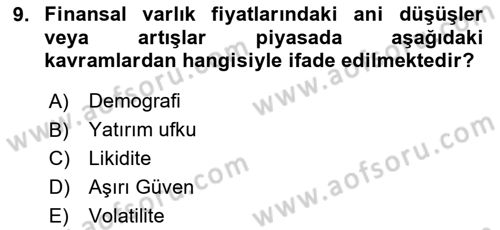 Verimlilik Yönetimi Dersi 2024 - 2025 Yılı (Final) Dönem Sonu Sınav Soruları 9. Soru