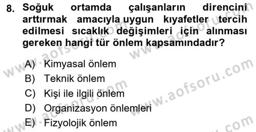 Verimlilik Yönetimi Dersi 2024 - 2025 Yılı Yaz Okulu Sınav Soruları 8. Soru
