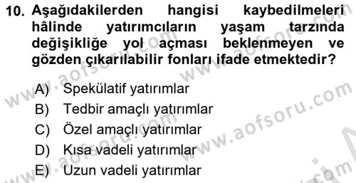 Verimlilik Yönetimi Dersi 2025 - 2026 Yılı (Final) Dönem Sonu Sınav Soruları 10. Soru