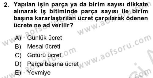Verimlilik Yönetimi Dersi 2025 - 2026 Yılı (Final) Dönem Sonu Sınav Soruları 2. Soru