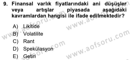 Verimlilik Yönetimi Dersi 2025 - 2026 Yılı (Final) Dönem Sonu Sınav Soruları 9. Soru