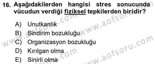 Aile İçi Uyumlu Etkileşim Dersi 2019 - 2020 Yılı (Vize) Ara Sınav Soruları 16. Soru
