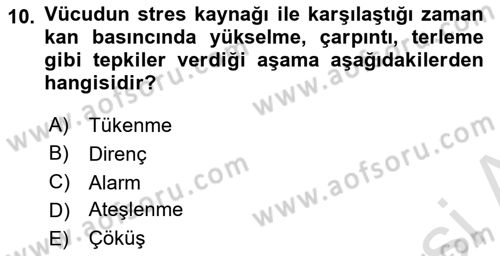 Aile İçi Uyumlu Etkileşim Dersi 2020 - 2021 Yılı Yaz Okulu Sınav Soruları 10. Soru