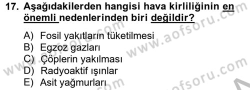 Tüketim Bilinci ve Bilinçli Tüketici Dersi 2012 - 2013 Yılı (Final) Dönem Sonu Sınav Soruları 17. Soru