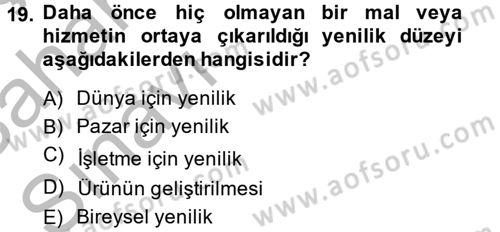 Tüketim Bilinci ve Bilinçli Tüketici Dersi 2013 - 2014 Yılı (Vize) Ara Sınav Soruları 19. Soru