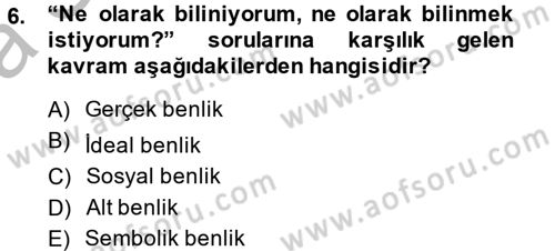 Tüketim Bilinci ve Bilinçli Tüketici Dersi 2013 - 2014 Yılı (Vize) Ara Sınav Soruları 6. Soru