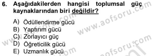 Tüketim Bilinci ve Bilinçli Tüketici Dersi 2013 - 2014 Yılı Tek Ders Sınav Soruları 6. Soru