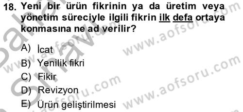 Tüketim Bilinci ve Bilinçli Tüketici Dersi 2014 - 2015 Yılı (Vize) Ara Sınav Soruları 18. Soru