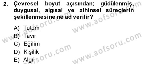Tüketim Bilinci ve Bilinçli Tüketici Dersi 2014 - 2015 Yılı (Final) Dönem Sonu Sınav Soruları 2. Soru