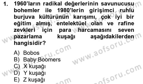 Tüketim Bilinci ve Bilinçli Tüketici Dersi 2014 - 2015 Yılı Tek Ders Sınav Soruları 1. Soru