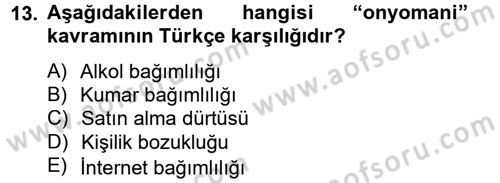 Tüketim Bilinci ve Bilinçli Tüketici Dersi 2014 - 2015 Yılı Tek Ders Sınav Soruları 13. Soru