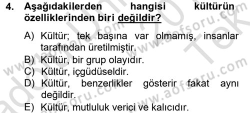 Tüketim Bilinci ve Bilinçli Tüketici Dersi 2014 - 2015 Yılı Tek Ders Sınav Soruları 4. Soru